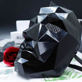 A black decorative mask, featuring a festive design, is ideal for cosplay parties, gala events, and decorative purposes.